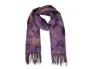 Дамски шал със сърца - Cveti