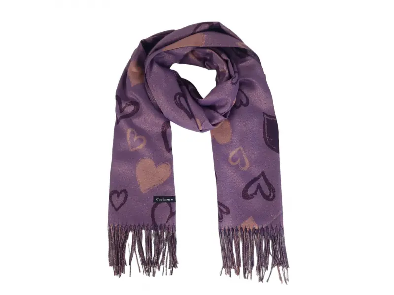 Дамски шал със сърца - Cveti Дамски шал със сърца - Cveti