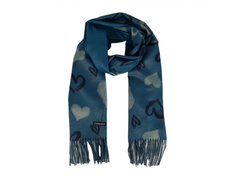 Дамски шал със сърца - Elena Дамски шал със сърца - Elena