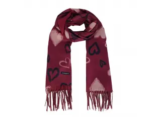 Дамски шал със сърца -Lori