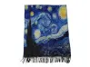 Двулицев дамски шал и ръкавици - Ван Гог - Звездна нощ Двулицев дамски шал и ръкавици - Ван Гог - Звездна нощ