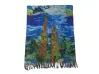 Двулицев дамски шал и ръкавици - Ван Гог - Звездна нощ Двулицев дамски шал и ръкавици - Ван Гог - Звездна нощ