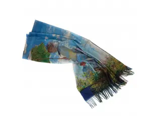 Двулицев дамски шал - Клод Моне - мадам Моне и нейният син