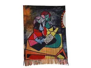 Двулицев дамски шал с картина на Пикасо