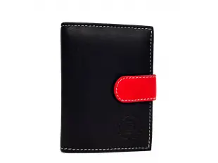 Черен визитник с закопчалка