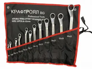 Комплект комбинирани гаечни ключове 12 части 6-32mm KraftRoyal Комплект комбинирани гаечни ключове 12 части 6-32mm KraftRoyal