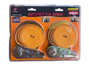 2 броя комплект колани с тресчотка 5м, 255мм