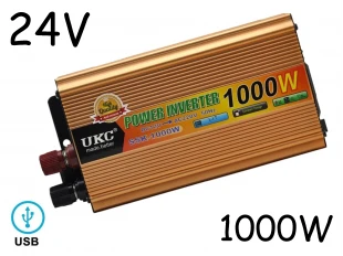 Инвертор на напрежение UKC SSK-1000W 24V - 220V 1000W 