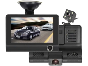 Видеорегистратор Amio с 2 камери FUll HD VIDEO CAR DVR + Камера за задно виждане