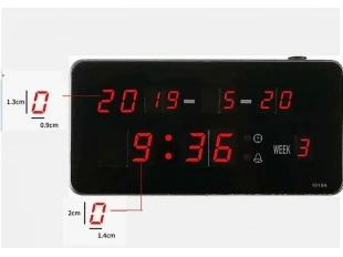 LED електронен часовник 1019