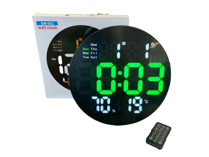 Настолен стенен цифров часовник SM-602 Настолен стенен цифров часовник SM-602 - 3304-602
