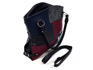 Многоцветна чанта на кръпки