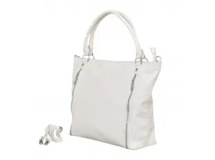 Бяла дамска чанта - Leans