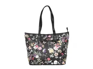 Черна дамска чанта с цветя - Florida