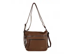 Кафява дамска чанта - раница - Karia