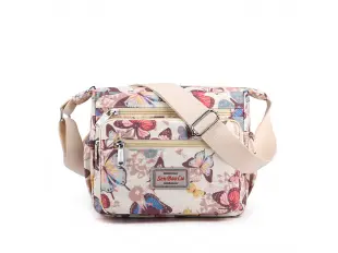 Чанта от текстил с пеперуди