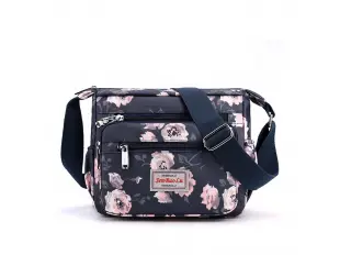 Черна чанта от текстил - Galima