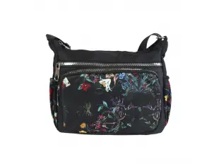 Черна чанта от текстил - Greta Черна чанта от текстил - Greta