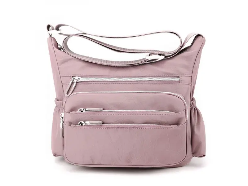 Розова ежедневна чанта от текстил - Nikol Розова ежедневна чанта от текстил - Nikol