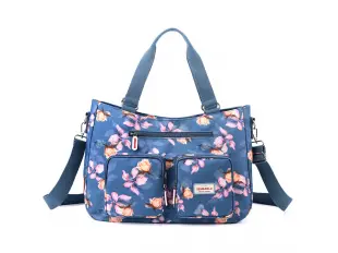 Синя чанта от текстил - Meilo Синя чанта от текстил - Meilo