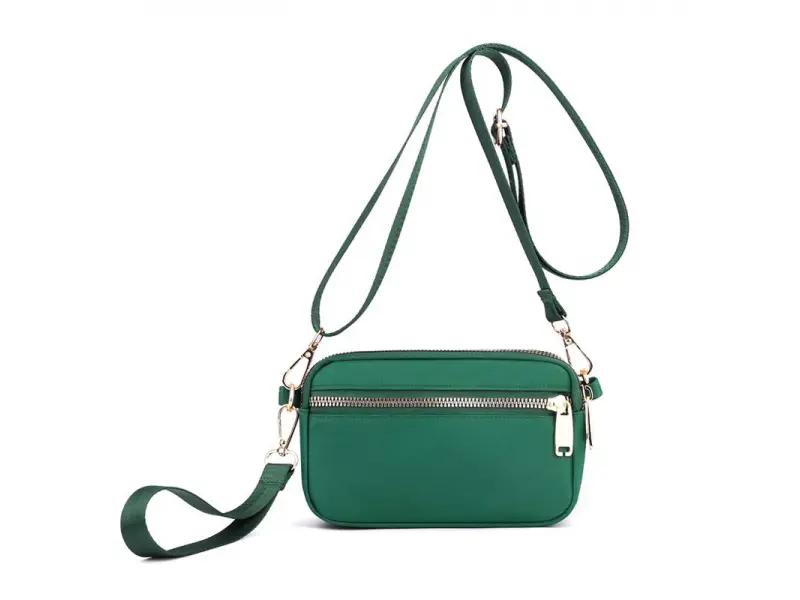 Зелена чанта текстил - Elda Зелена чанта текстил - Elda