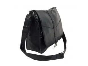 Черна чанта от естествена кожа - Elia