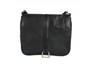 Малка черна кожена чанта - Emai