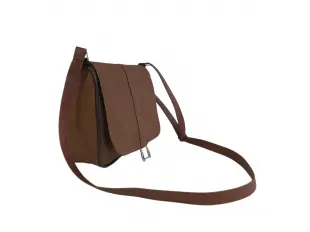 Малка кафява кожена чанта - Emai
