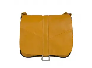 Малка жълта кожена чанта - Emai