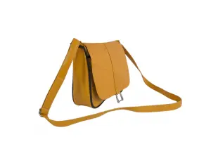 Малка жълта кожена чанта - Emai