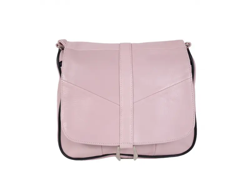 Светло розова кожена чанта - Elia Светло розова кожена чанта - Elia