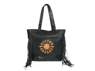 Черна чанта от естествена кожа - Emes Черна чанта от естествена кожа - Emes