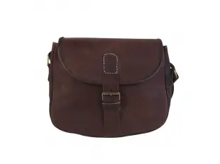 Кафява кожена чанта - Timaq