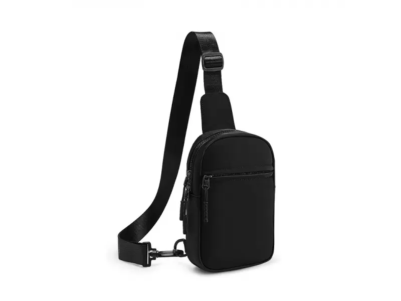 Черна чанта за през гърди - Polam Черна чанта за през гърди - Polam