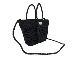 Черна чанта от ратан - Nansi