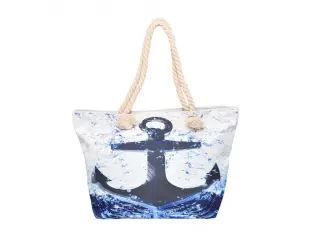 Компактна плажна чанта с котва