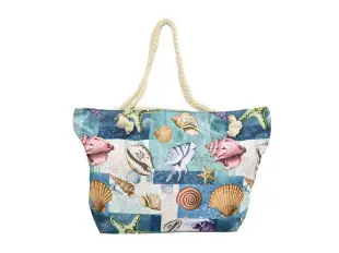 Плажна чанта с морски мотиви