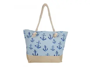 Синя плажна чанта - Esmana