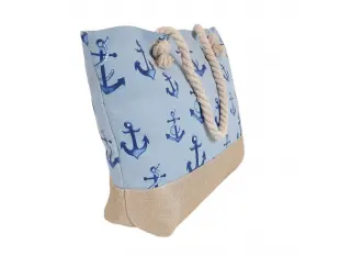 Синя плажна чанта - Esmana