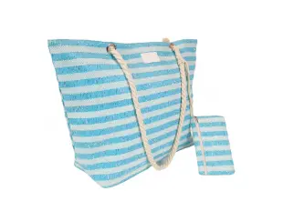 Синя плажна чанта - Evena