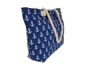 Синя плажна чанта с котви - Arila