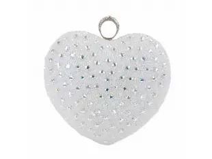 Блестяща хамелеонова чанта - сърце