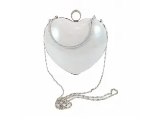 Блестяща хамелеонова чанта - сърце