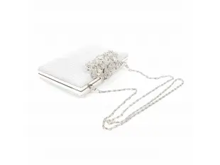 Елегантна сребърна чанта - Melisa