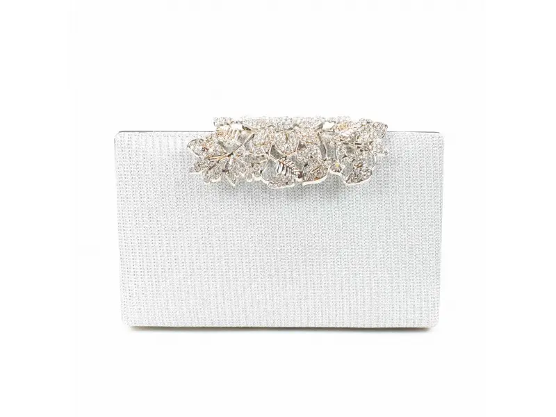 Елегантна сребърна чанта - Melisa Елегантна сребърна чанта - Melisa