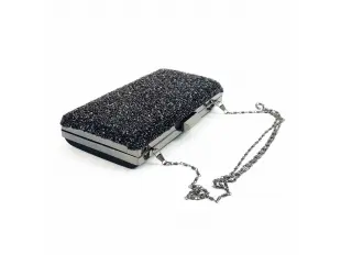 Голяма черна вечерна чанта