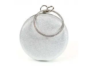 Сребърна кръгла абитуриентска чанта