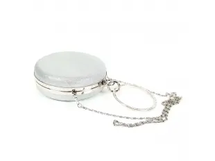 Сребърна кръгла абитуриентска чанта