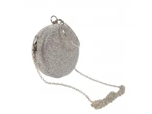 Сребърна кръгла чанта - Kolins