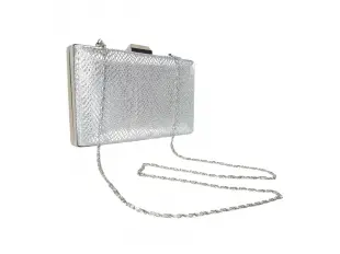 Сребърна официална чанта - Anisa